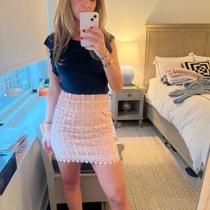 Sandro pale pink skirt